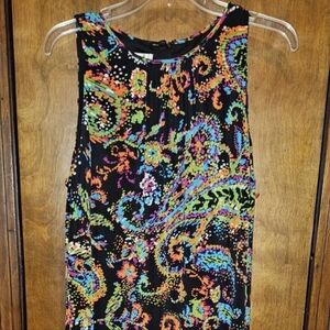 Evan Picone Sleeveless Dress Women's/Ladies/Woman's Size 16 Paisley Print